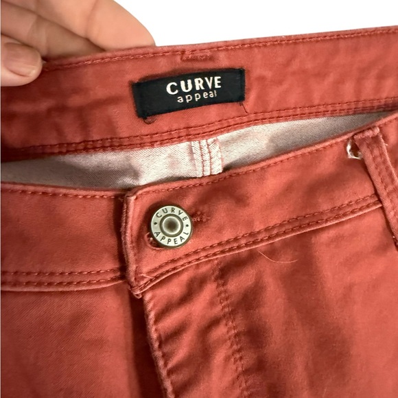 Curve Appeal Rust Skinny Pants Size 20W Plus Stretch - Picture 3 of 11